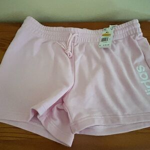 Adidas Women's Light Pink Athletic Shorts